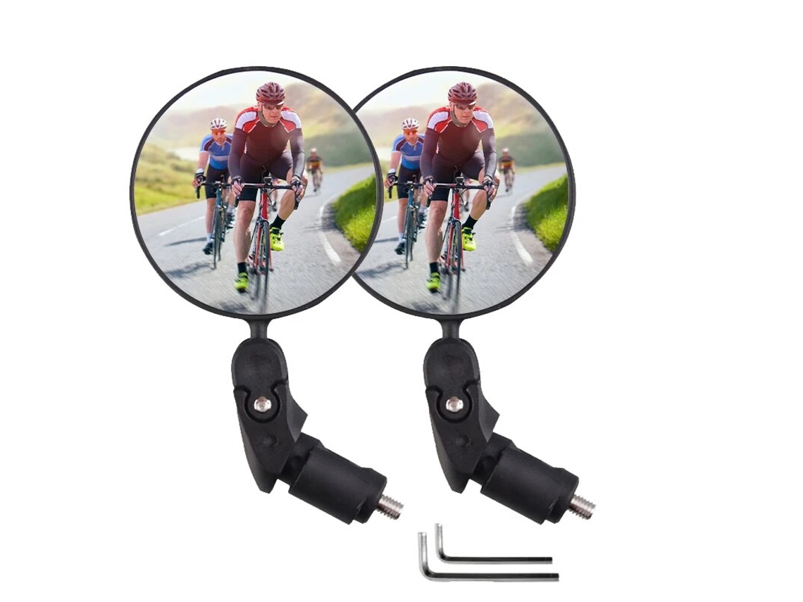 2 espejos retrovisores universales para bicicleta, ajustables, gran angular, para manillar de bicicleta de montaña o carretera, Vayotoy