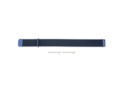 Correa De Malla De Acero Inoxidable De 20 Mm Con Cierre Rápido Para Reloj Inteligente - Azul