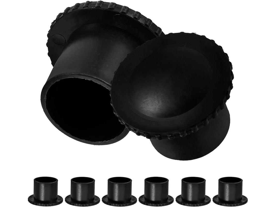 Piezas Universales Polipropileno Negro 22 Rieles 8 Tapas Armarios Accesorios Almacenamiento Mm Ropa