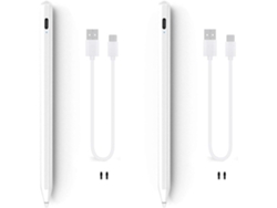 2x Para 2 Lápices Ópticos Pro Styluses 11, 12, 9, 7 Air 3 Mini 5 Active Pencil Drawing Pen Sin Retardo Blanco