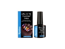 Esmalte de uñas azul cielo que brilla en la oscuridad