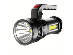 Linterna Led Portátil De Alto Brillo, Iluminación Cob Con Dispersión De Luz Lateral, Recargable Por Usb Y Equipada Con Cuatro Modos De Luz P