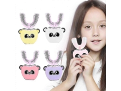Cepillo de dientes eléctrico sónico para niños con forma de U y rotación de 360°, para niños de 2 a 12 años, diseño divertido y sónico GOKOCO.