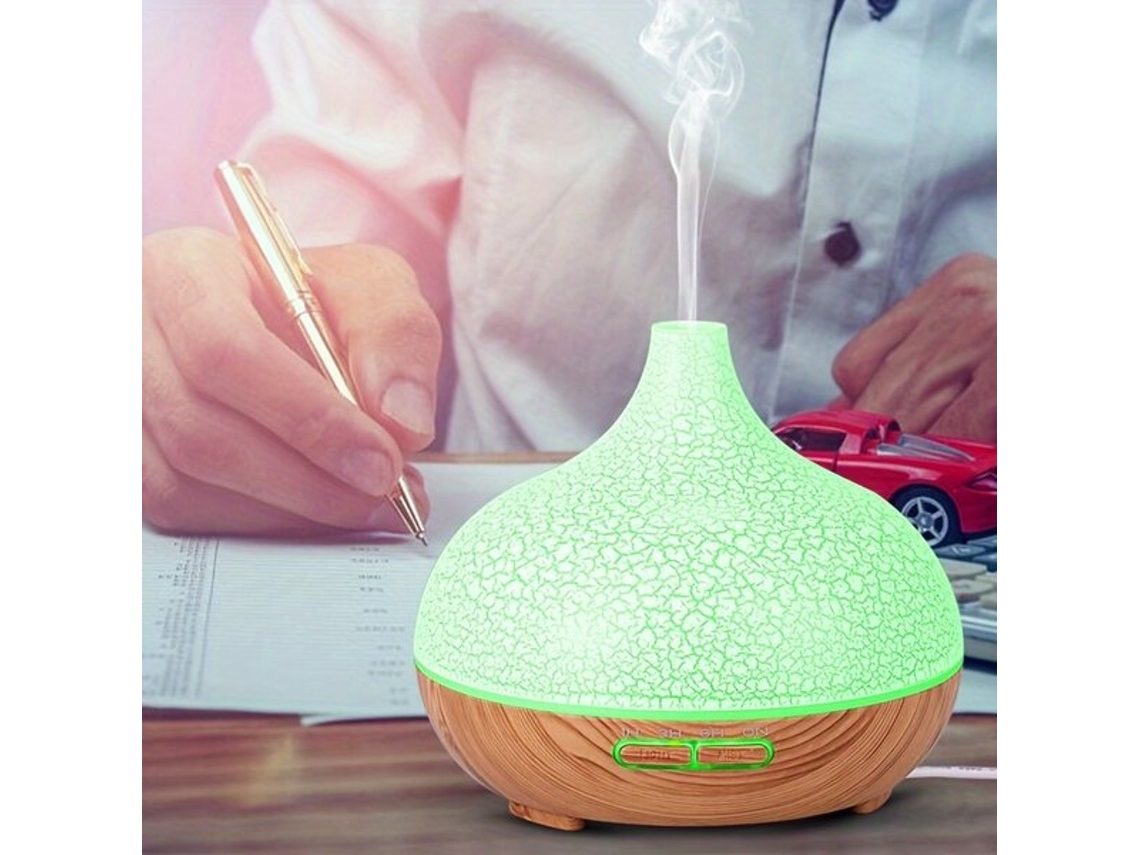 Difusor ultrasónico de aromaterapia de 550 ml con LED y reloj. Pickifyvayotoy