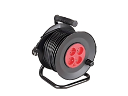 Cable de extensión cuádruple con carrete 3x1,5 mm² 50 m MACFER Geh 02