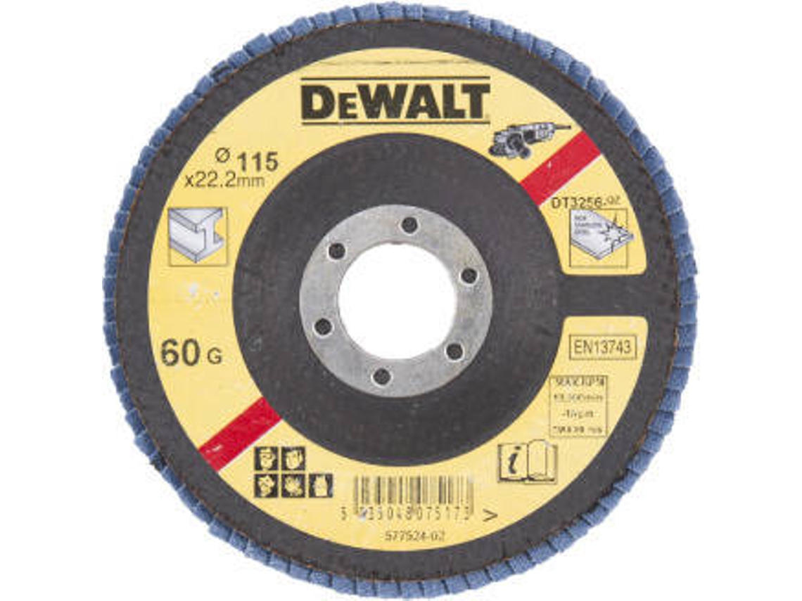 DEWALT DT3256-QZ - Disco de láminas Ø115mm, grano 60 - Cóncavo
