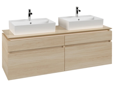 Mueble de tocador Villeroy &amp Boch Legato B677 1600x550x500mm 2 lavabos