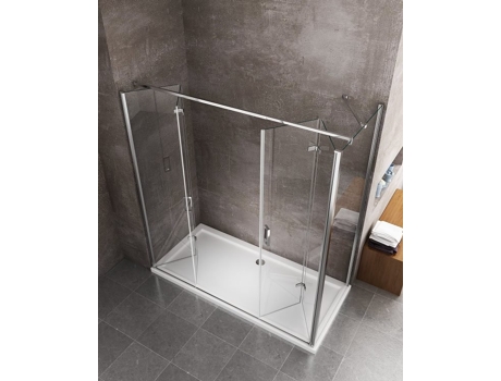 Cabina de Ducha GIORGY Ducha Plegable con Apertura Total De 4 Hojas - 80x120