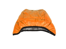 Gorro De Plumón De Pato Con Orejeras, Ligero, Cómodo, Cálido, Para Montañismo, Esquí, Patinaje, Naranja.