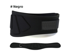 Cinturón De Levantamiento De Pesas (negro Con L) Para Entrenamiento En Gimnasio Y Soporte Para La Espalda Baja.