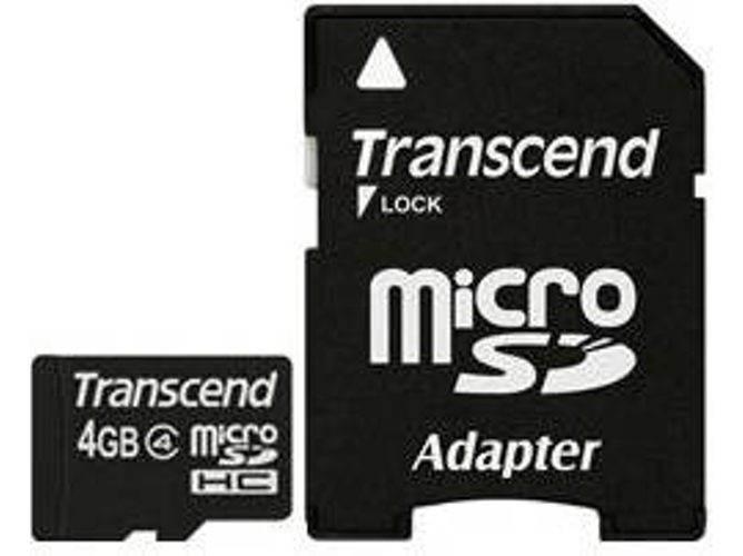 Tarjeta de Memoria TRANSCEND 4 GB MicroSDHC