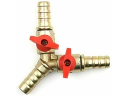 Válvula De Bola De Latón De 10 Mm Con Conexión De 3 Vías Para Mangueras De Agua, Gas Y Aceite (paquete De 1)