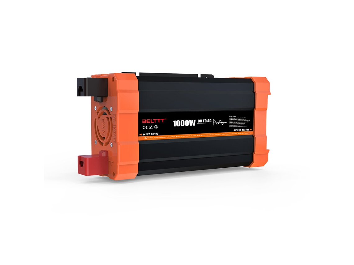Inversor De Corriente Para Coche De 1000 W, 12 V Cc A 220 V Ca, Onda Sinusoidal Pura, Lcd, Usb, Portátil