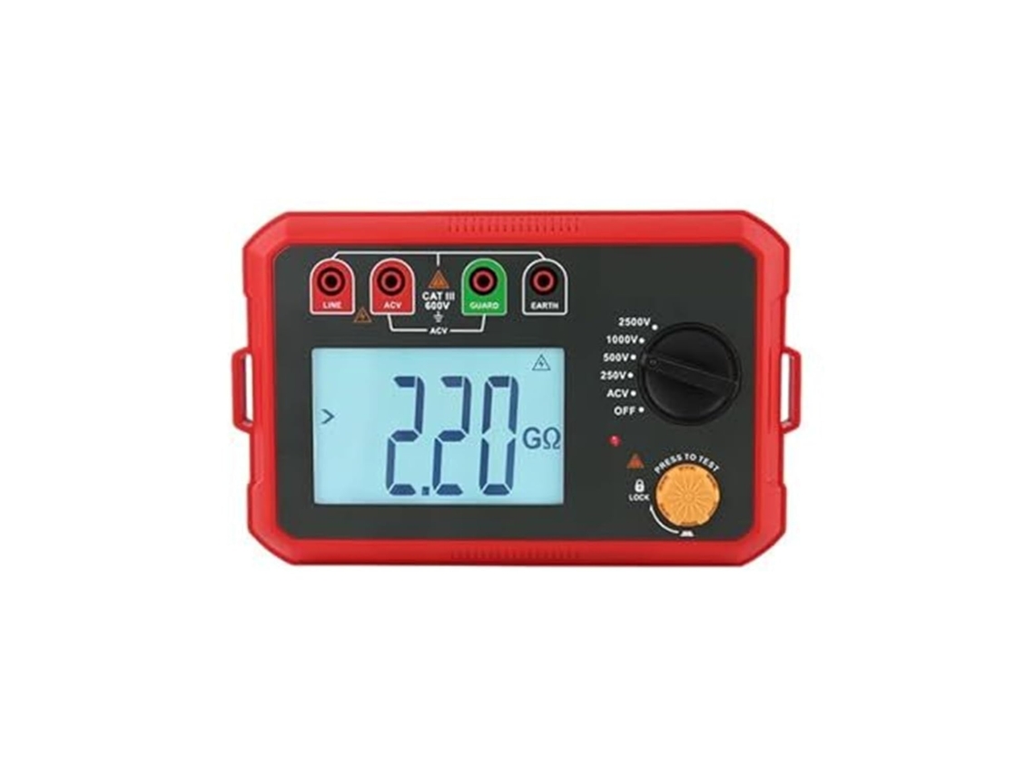 Comprobador De Aislamiento Digital, Medidor De Resistencia Megómetro 2500 V Modelo 502c