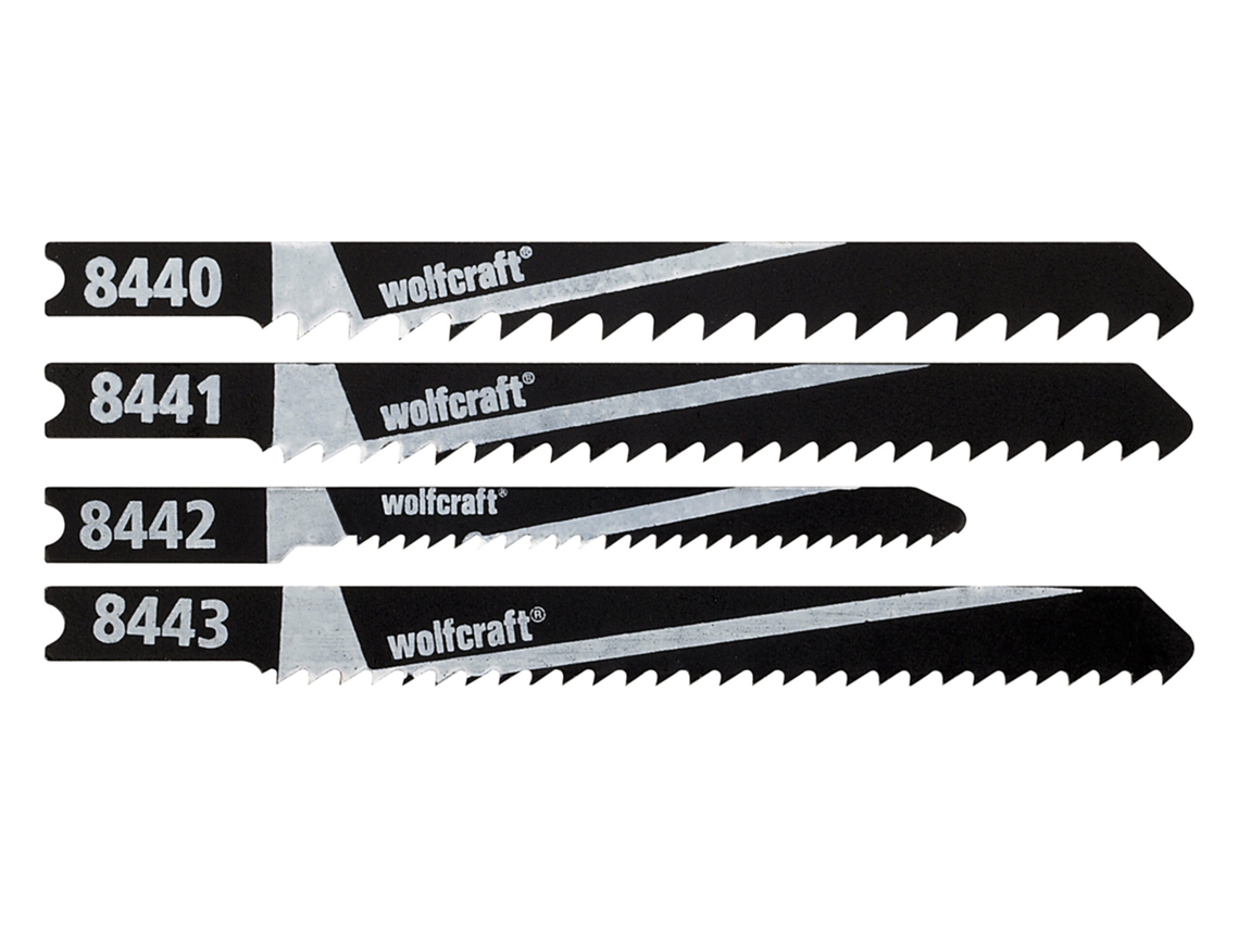 Wolfcraft 8440000 - 1 Juego De 10 Hojas De Sierra De Calar, Vástago En U