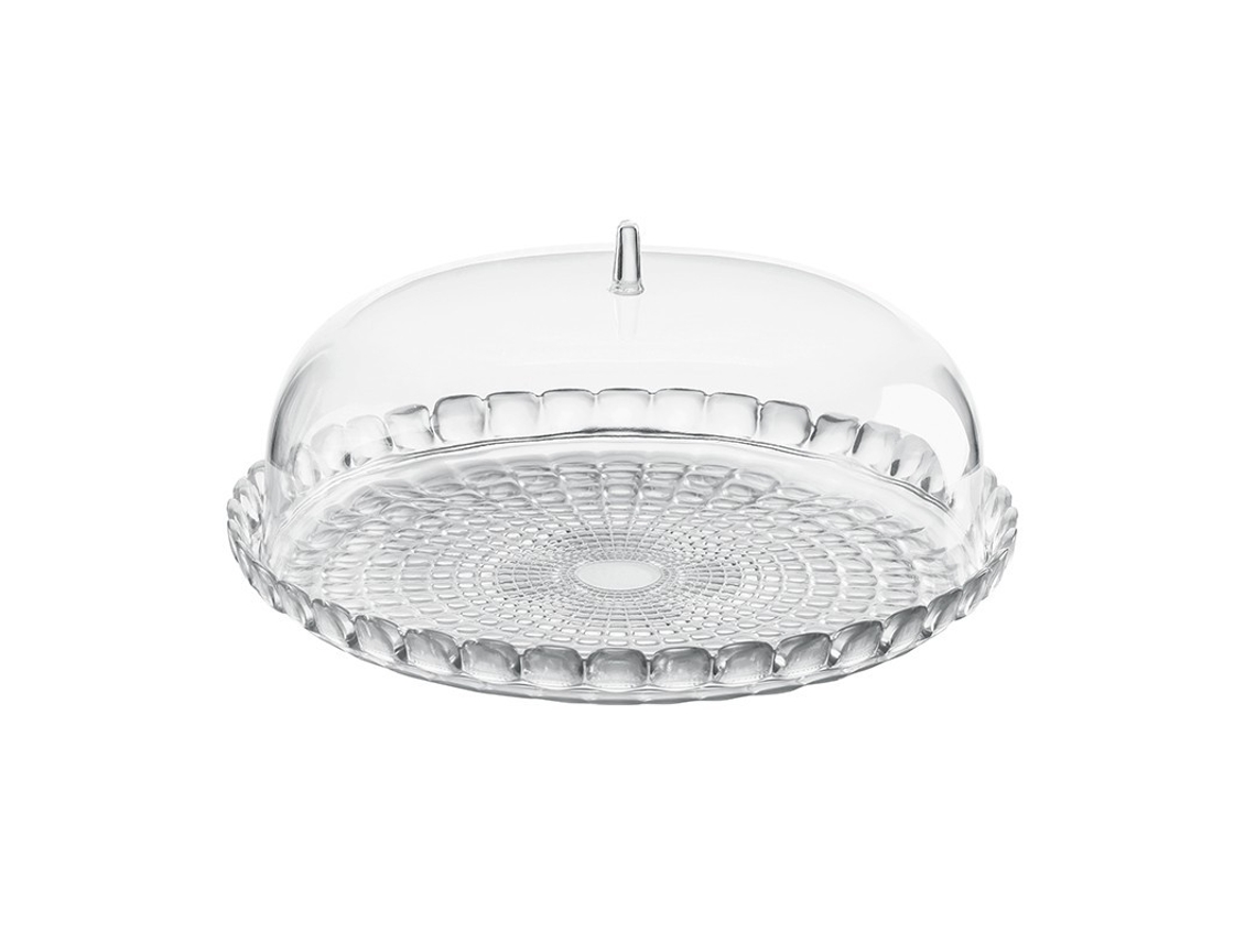 Plato para Tarta y Campana Transparente Ã36Cm - Tiffany GUZZINI