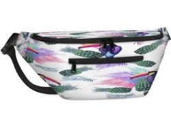 Bolso Hombro Unisex Tropicallife Toucan Gran Capacidad Estampado Hojas Palmera Piñas Para Viajes Deportes G