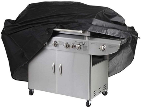 Funda para Barbacoa en Tela Oxford 190T (Exterior Negro, Interior Plata) - XL: 170x61x117cm TUSERXLN