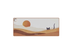 Alfombrilla de ratón eléctrica con calefacción de 3 niveles, alfombrilla para juegos extendida, accesorio de escritorio Sunset Cat