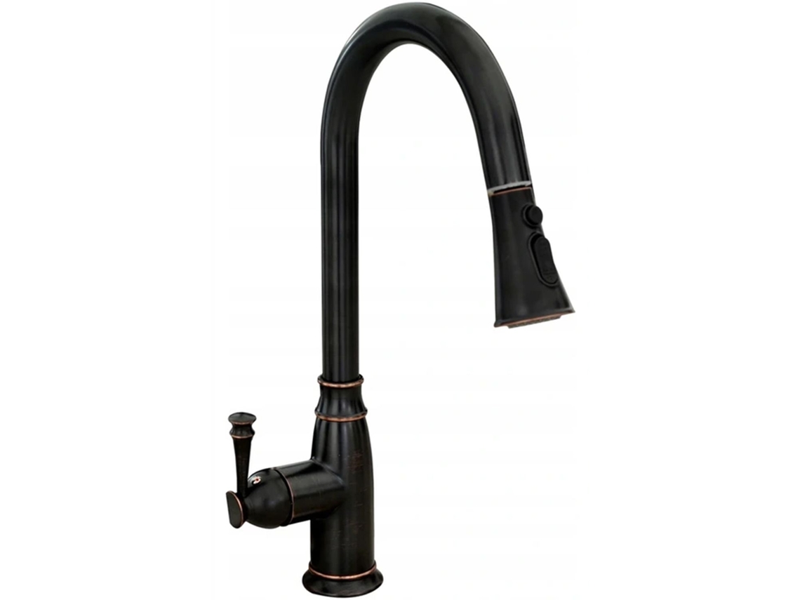 Grifo de cocina negro Rea Deco