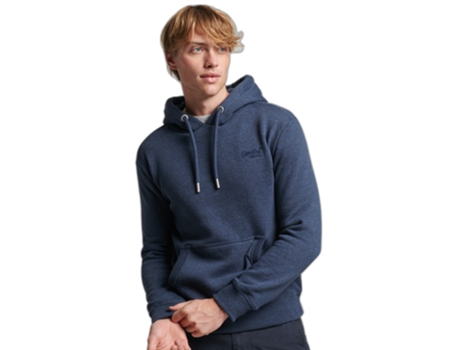 Sweatshirt para Hombre SUPERDRY (2XL - Algodón - Azul)