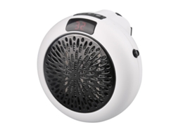 Calentador Eléctrico Portátil Con Termostato Ajustable Y Pantalla Led Color Blanco. Gertiz