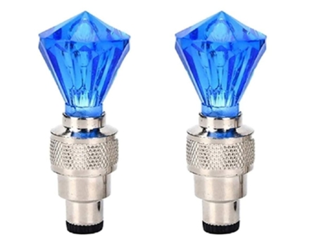 Dos luces de rueda de bicicleta, válvulas neumáticas, luces de efecto Led, accesorios de iluminación de bicicleta, niños, adultos, ENZONS azules