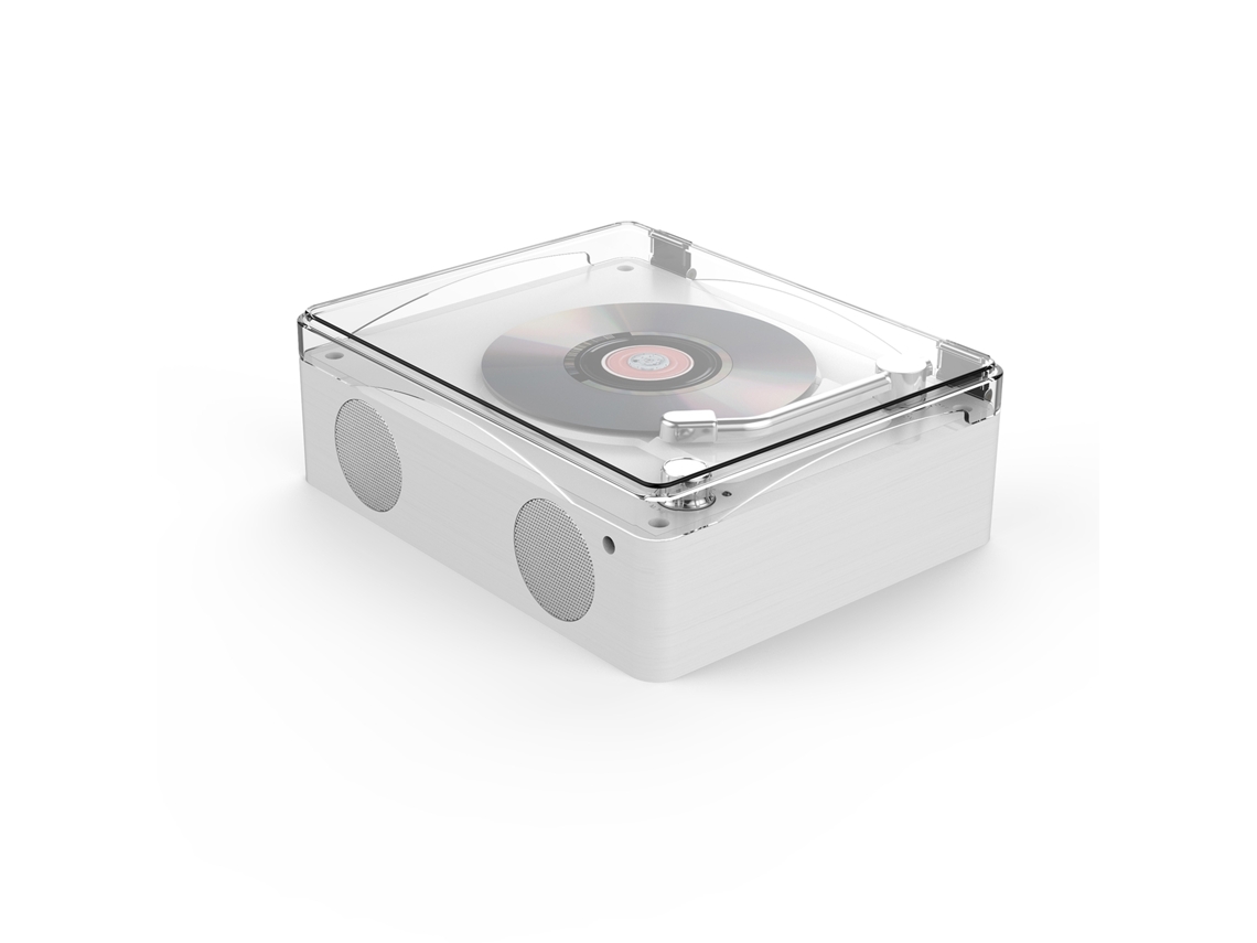 Reproductor De Cd Multifuncional Retro Con Altavoces Portátiles, Mando A Distancia Y Usb, Diseño En Madera.