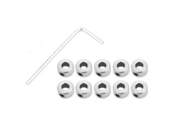 10 Piezas Collar De Eje Anillo De Bloqueo De Eje Electroplaca Ferro Níquel 4.1mm