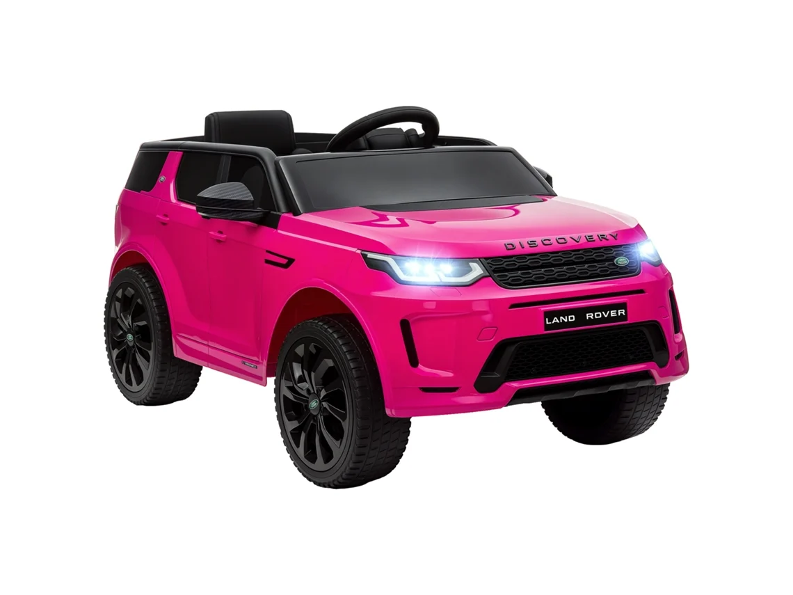Coche Eléctrico Infantil Land Rover Discovery Sport De 12 V Con Mando A Distancia, Color Rosa.