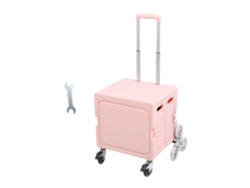 Carrito Portátil Con Ruedas, Resistente, De Polipropileno, De Aluminio Y Hierro, Con 8 Ruedas, Plegable, Para Compras, Mensajería, Recogidas, Color R