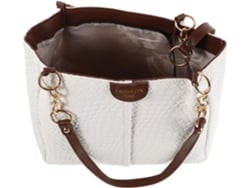 Bolsa Feminina Branca De Tecido Trançado, Estilo Sacola Ou Carteira, Ideal Para Praia E Trabalho.