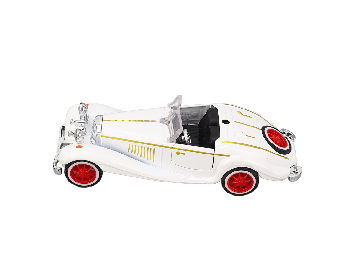 2026-modelo De Coche Convertible Vintage A Escala 1:32 De Aleación, Juguete Coleccionable Para Regalo De Cumpleaños Niños Blanco