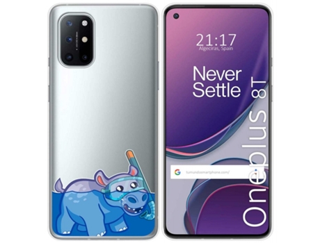 Carcasa OnePlus 8T 5G TUMUNDOSMARTPHONE Dibujos Transparente Multicolor
