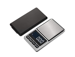 Báscula digital de precisión Nicecee, 0,001 oz/0,01 g, minibáscula de bolsillo de 500 g, báscula, tara, apagado automático