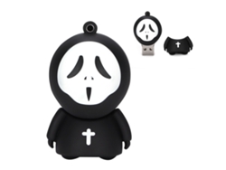 Unidad Flash Usb Fantasma Sin Rostro Dibujo Animado Pen Drive 64gb Regalo De Halloween Memoria Portátil