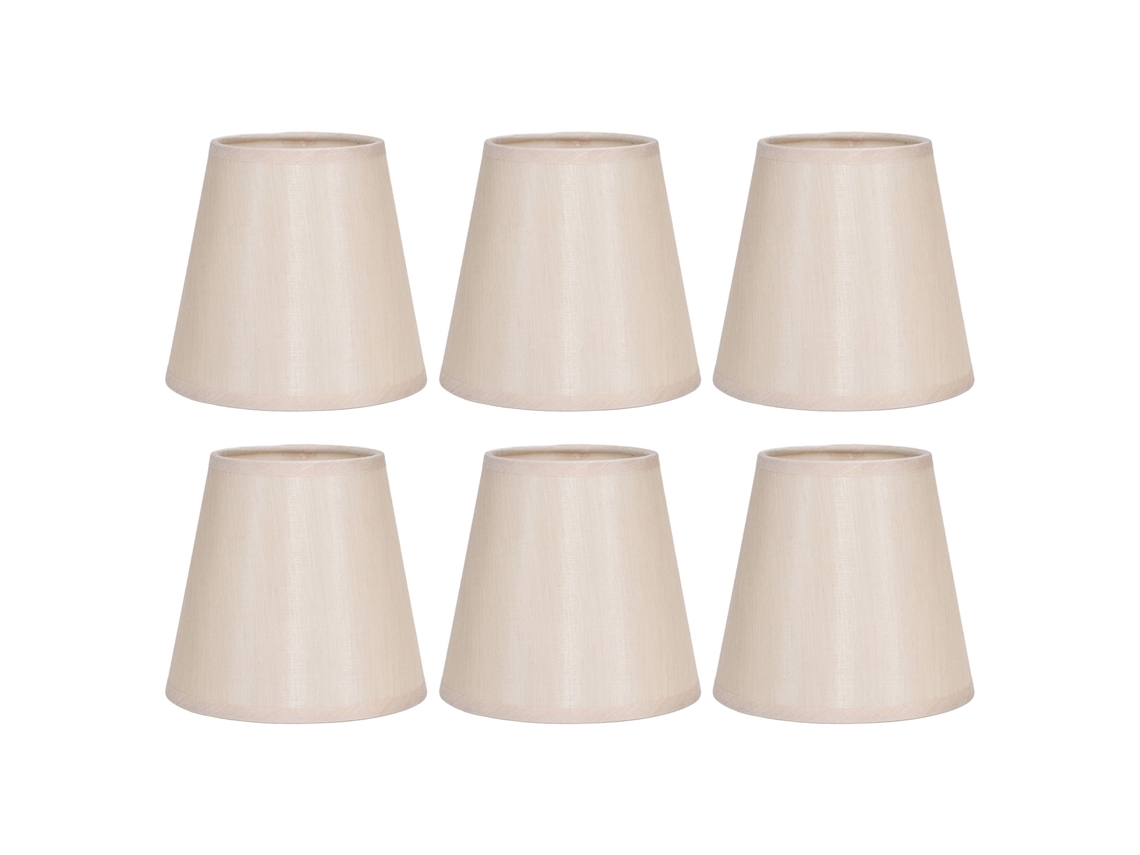 2026-6pcs Lámpara De Tela Simple Moderna Para Lámpara De Mesa Candelabro Pared E14