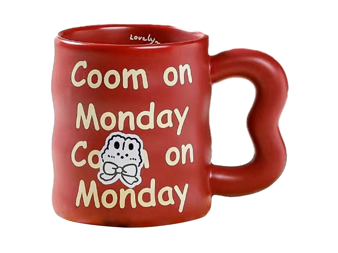 Taza de Café de Cerámica Bovina, Taza de Desayuno Grande, 400ml. NEVEANCE