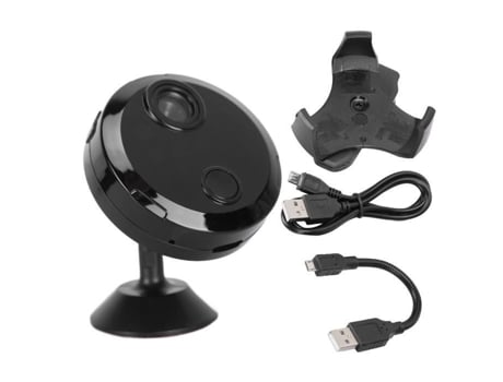 HURRISE Cámara de Seguridad con Cable Cámaras Domos 1080P HD Mini Aplicación Soporte Wifi Cámara de Vigilancia Cámara Deportiva