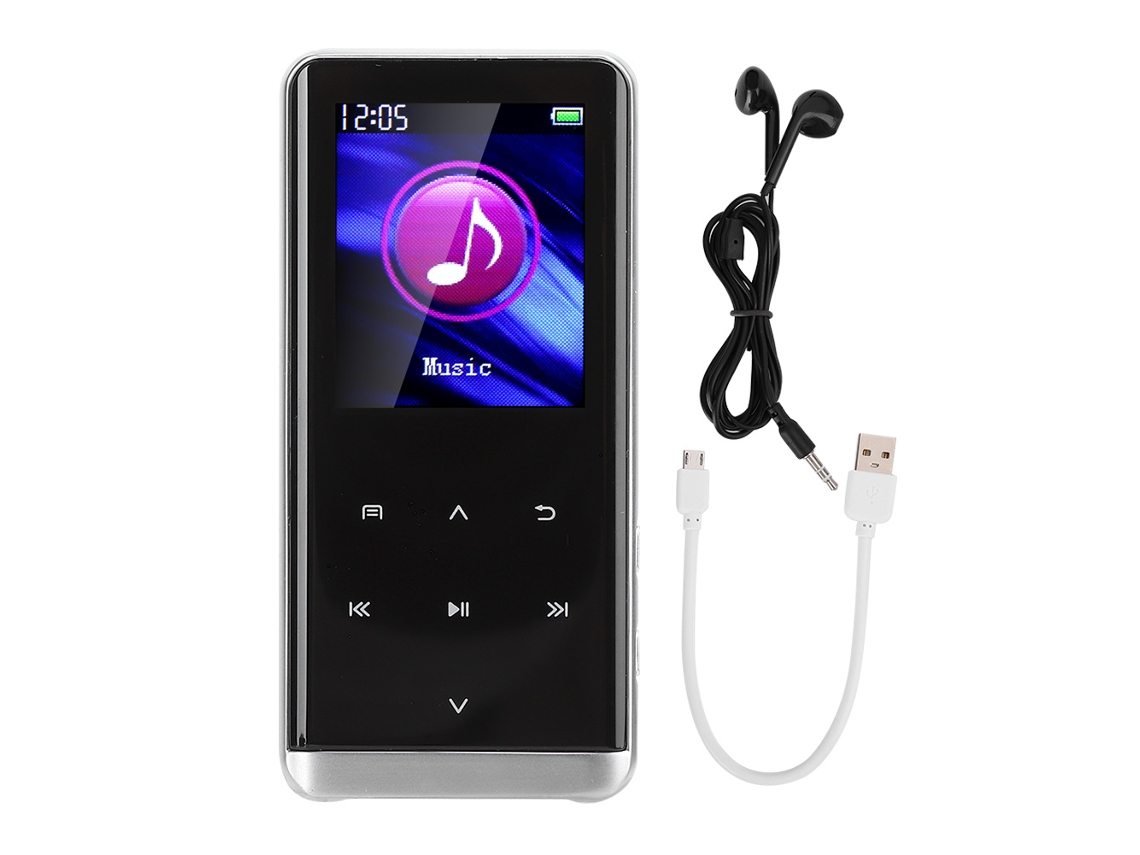 Reproductor De Música Mp3/mp4 Bluetooth Con Radio Fm, Grabadora, Altavoz Hifi Y 8 Gb De Almacenamiento.