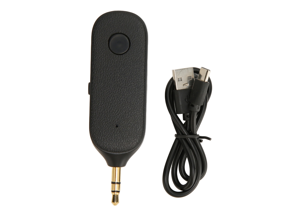 Adaptador Bluetooth 3.5mm 2 Em 1 Transmissor Receptor Com Microfone Para Carro Alto-falante Aux Sem Fio