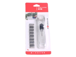 Dispensador De Clips De Cartón Reciclable De Mano Clip Clam Stapler Empujador Para Hogar Y Escuela Blanco