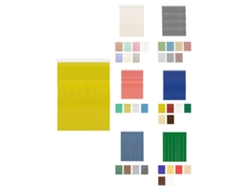 Cortinas De Exterior Impermeables – Cortinas Antimoscas Para Terrazas Y Porche Karla - Amarilla 100 X 240 Cm