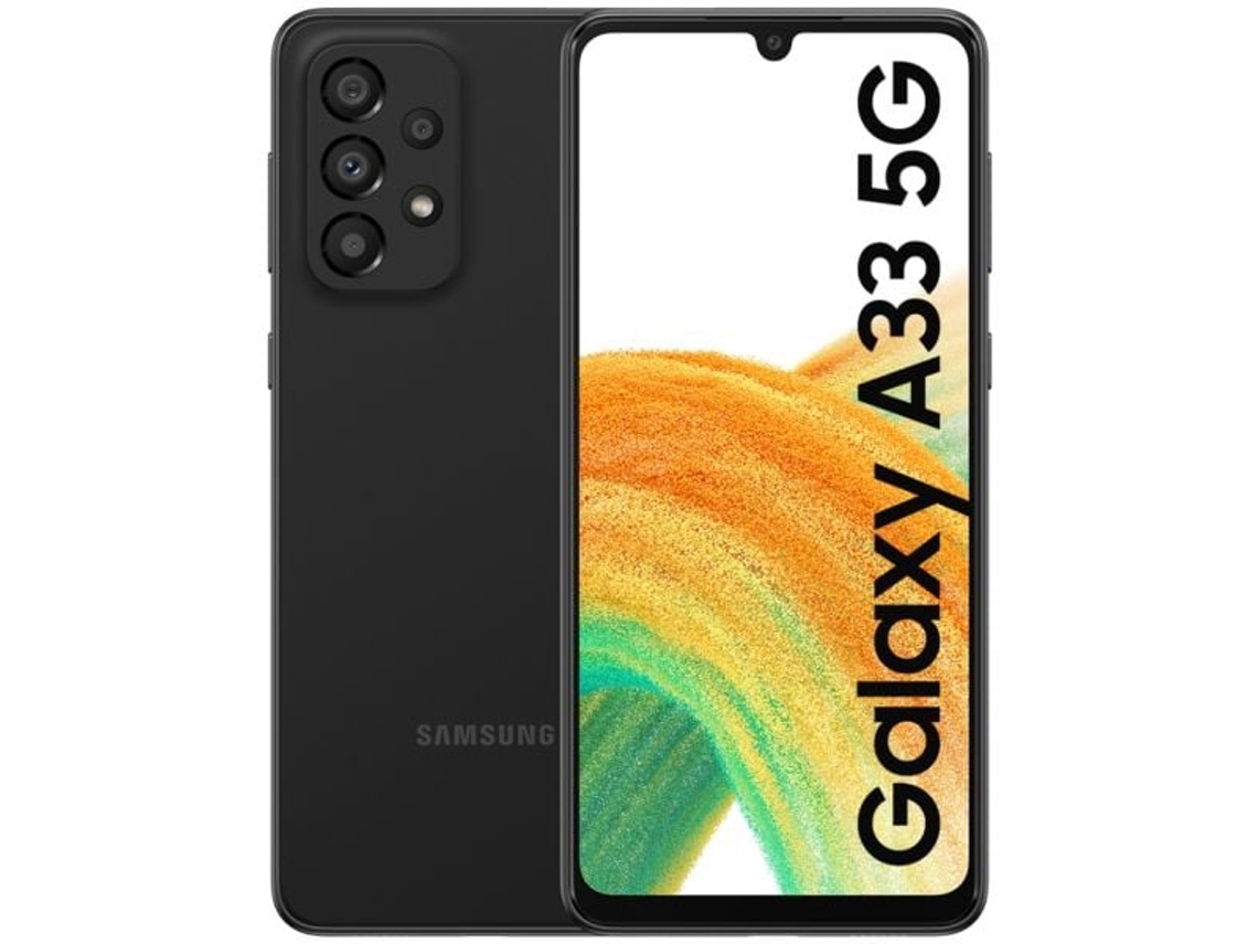 Smartphone Samsung Galaxy A33 5G 128 GB A336B DS Negro (Reacondicionado Como Nuevo)