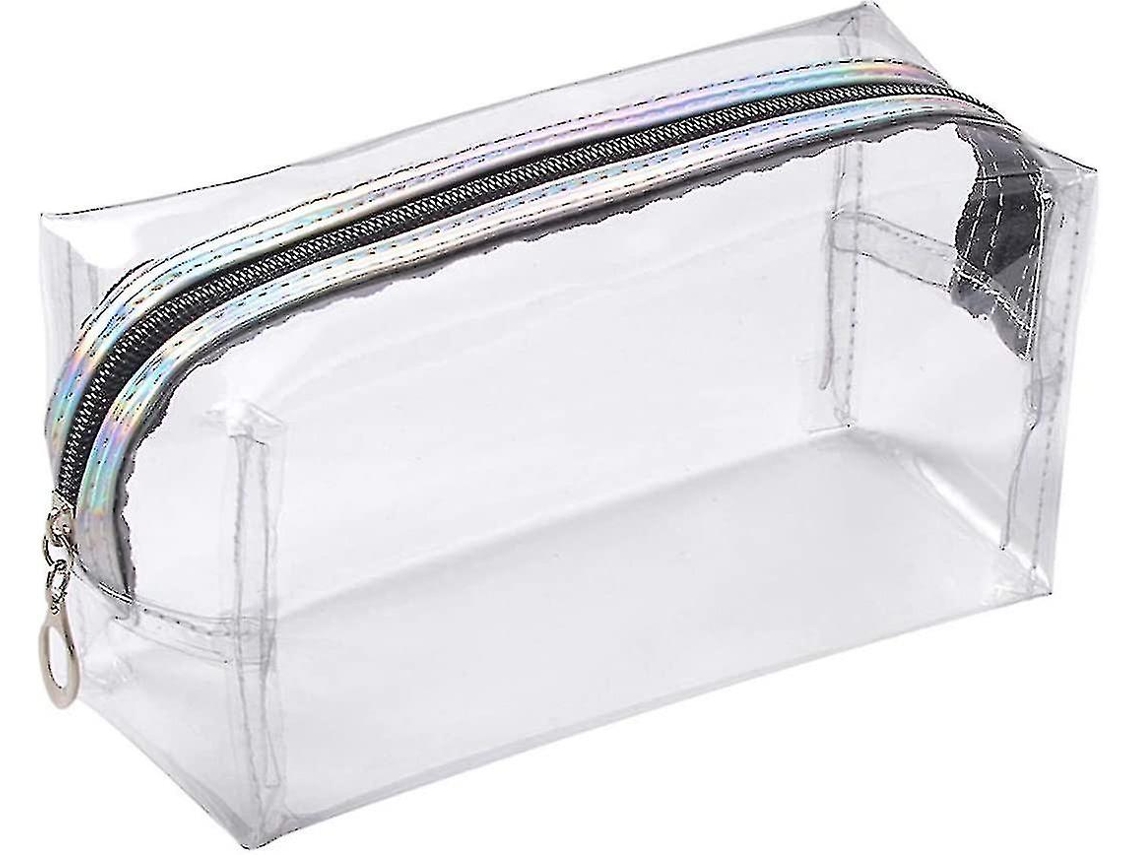 Estuche transparente para lápices, estuche grande de plástico transparente para bolígrafos y lápices Chennnls