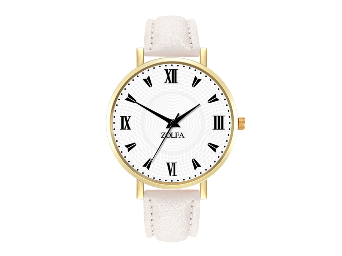 Reloj De Cuarzo Elegante Y Casual Unisex Para Parejas Regalo (blanco)