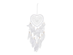 Atrapasueños Baok Corazón Vacío Macramé Tejido a Mano con Luz para Pared, Ventana, Coche, Hogar