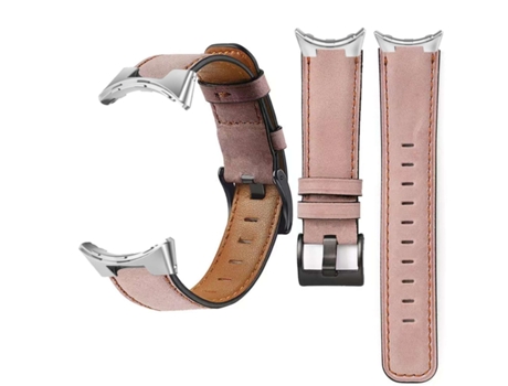 Correa Classic Vintage em Pele Ecológico Google Pixel Watch Rosa