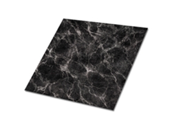 Azulejo vinílico autoadhesivo Espelharte (9 pcs 30x30 cm - Negro, Mármol oscuro)