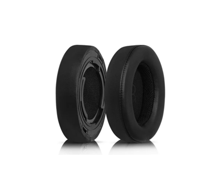 Conjunto de 2 protetores auriculares de couro proteico com clipes para Shure AONIC50 Negro